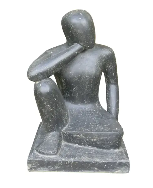 Product image 7 of the product “Sculpture of seated thinking Person, 80 cm ”